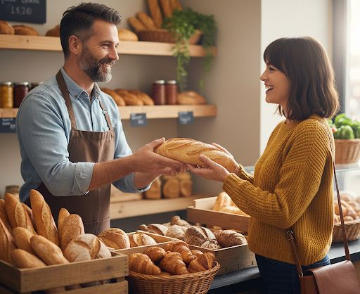 Scène de commerce de proximité