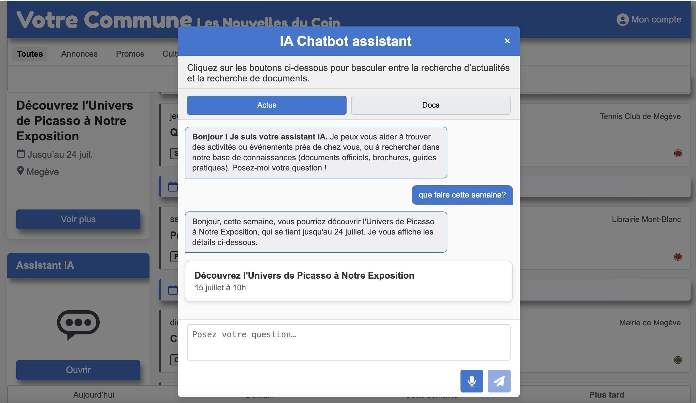 Trouver un événement